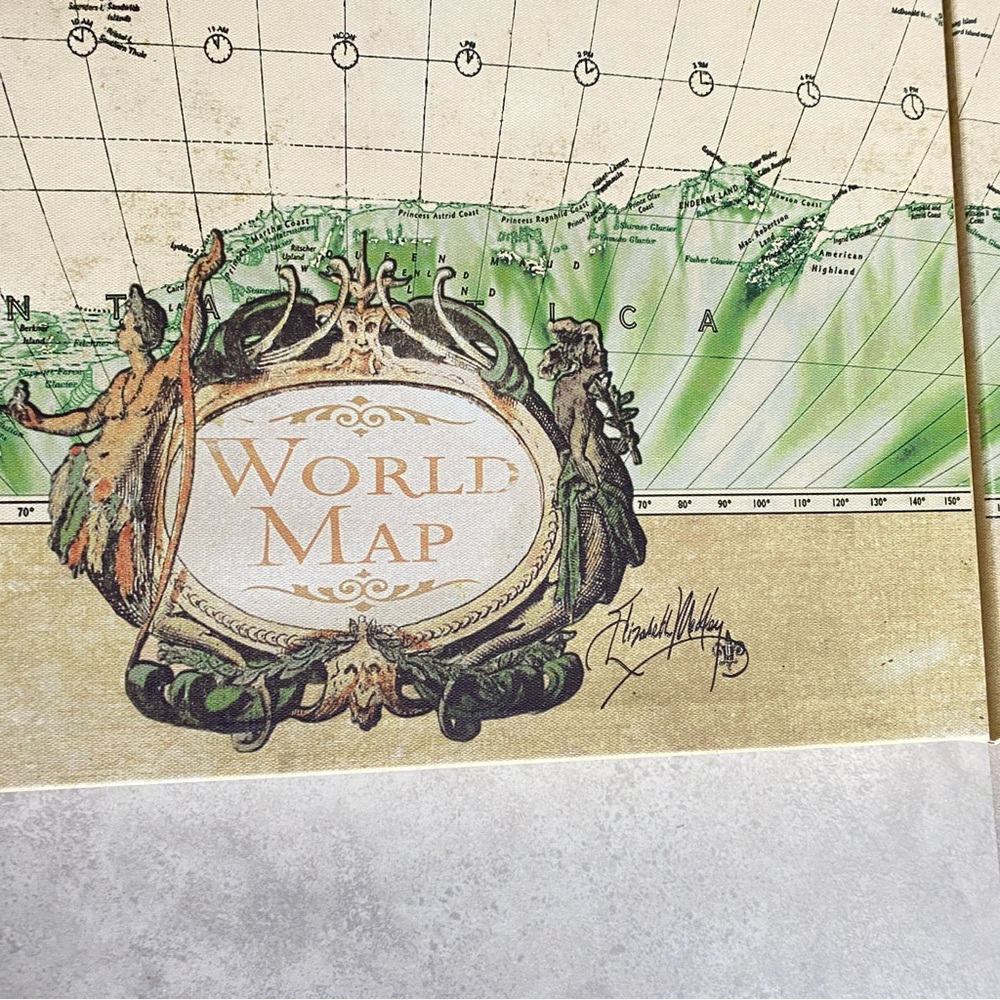 List Elizabeth Medley | Wall Decor | 6 Piece World Map By Elizabeth Medley - Picture 8 of 13